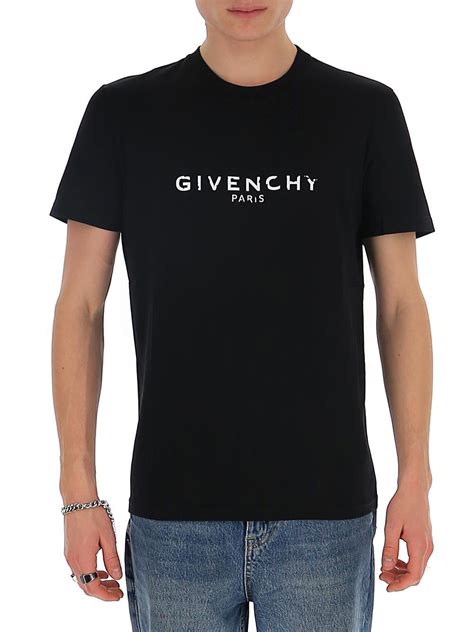 black givenchy t shirt mens|givenchy paris t shirt black.